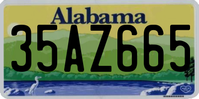 AL license plate 35AZ665