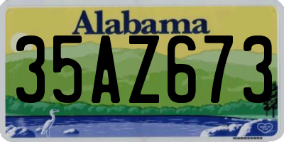 AL license plate 35AZ673