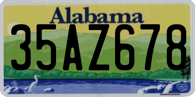 AL license plate 35AZ678