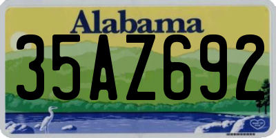 AL license plate 35AZ692