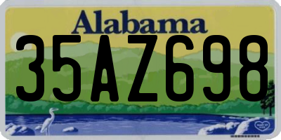 AL license plate 35AZ698