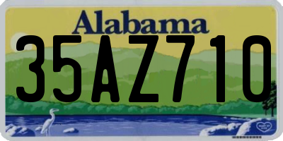 AL license plate 35AZ710