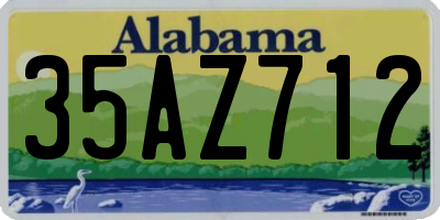 AL license plate 35AZ712