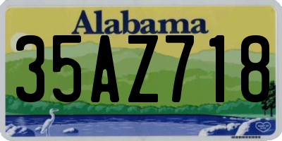 AL license plate 35AZ718