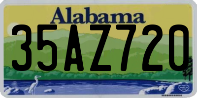 AL license plate 35AZ720