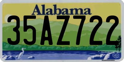 AL license plate 35AZ722