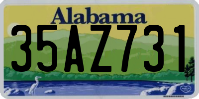 AL license plate 35AZ731