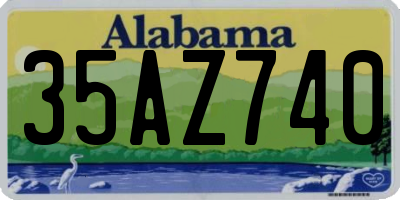 AL license plate 35AZ740
