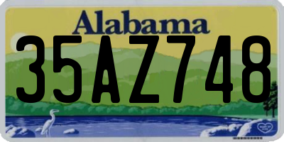 AL license plate 35AZ748