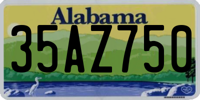 AL license plate 35AZ750