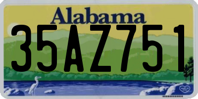 AL license plate 35AZ751
