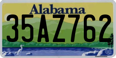 AL license plate 35AZ762