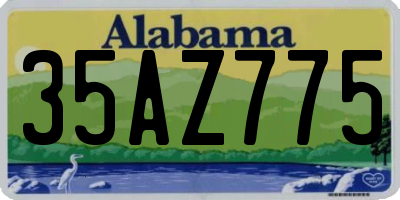 AL license plate 35AZ775