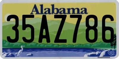 AL license plate 35AZ786