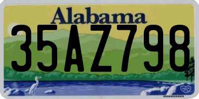 AL license plate 35AZ798