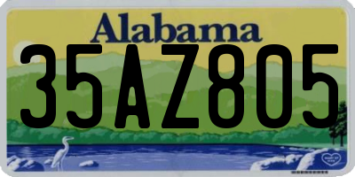 AL license plate 35AZ805