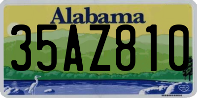 AL license plate 35AZ810