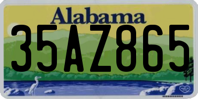 AL license plate 35AZ865