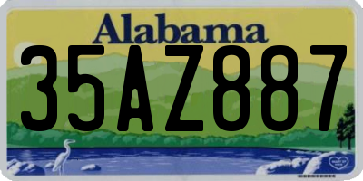 AL license plate 35AZ887