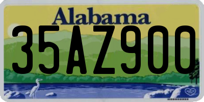 AL license plate 35AZ900