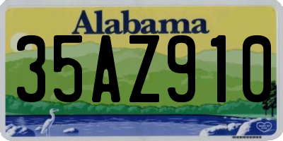 AL license plate 35AZ910