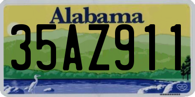 AL license plate 35AZ911