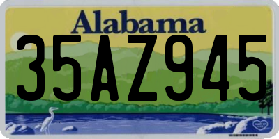 AL license plate 35AZ945