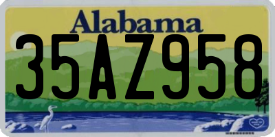 AL license plate 35AZ958