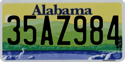 AL license plate 35AZ984
