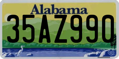 AL license plate 35AZ990