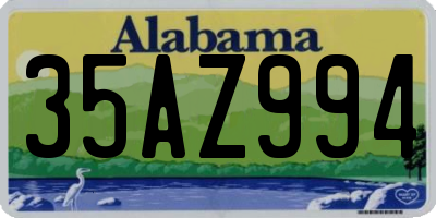 AL license plate 35AZ994