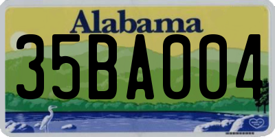 AL license plate 35BA004