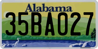 AL license plate 35BA027
