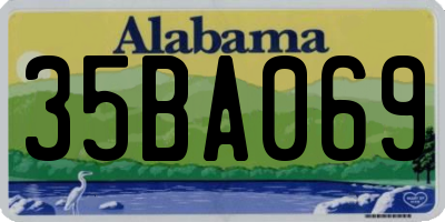 AL license plate 35BA069