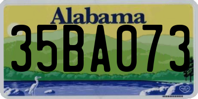 AL license plate 35BA073