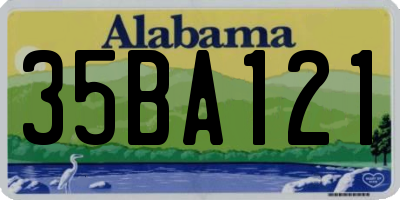 AL license plate 35BA121