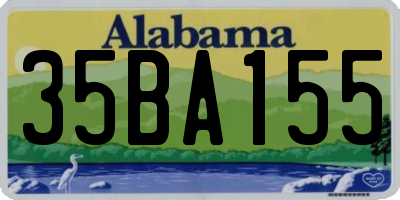 AL license plate 35BA155