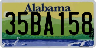 AL license plate 35BA158