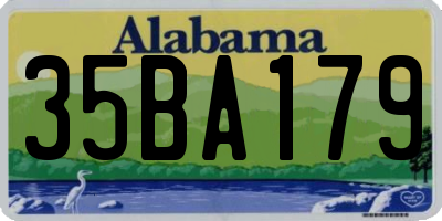 AL license plate 35BA179