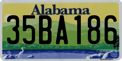 AL license plate 35BA186