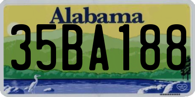 AL license plate 35BA188