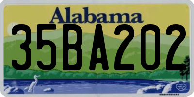 AL license plate 35BA202