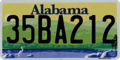AL license plate 35BA212