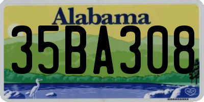 AL license plate 35BA308