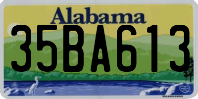 AL license plate 35BA613