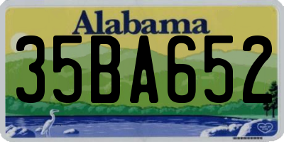 AL license plate 35BA652