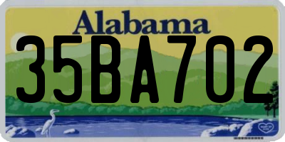 AL license plate 35BA702