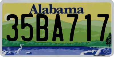 AL license plate 35BA717