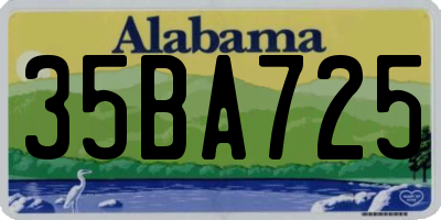 AL license plate 35BA725
