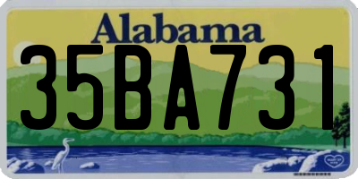 AL license plate 35BA731